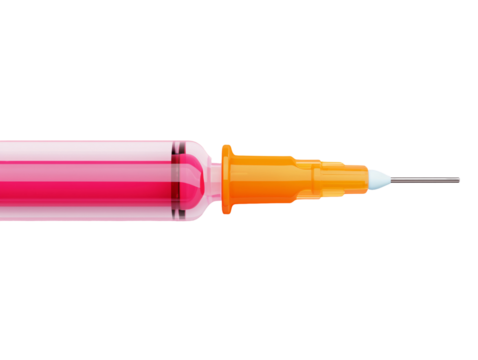 a close up of a syringe