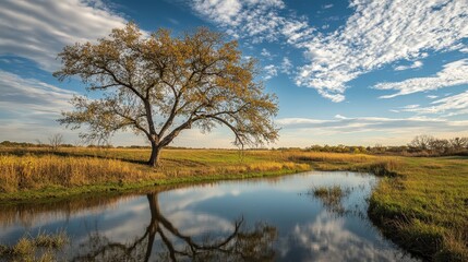Fototapeta premium A photographer employing the rule of thirds in their composition, placing the subject off-center to create a more dynamic image.