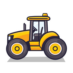 A Tractor Vector Illustration