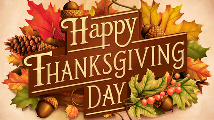 autumn leaves on wooden background