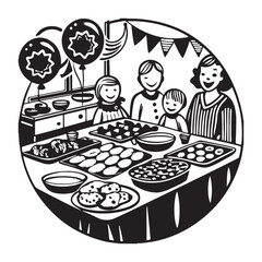 Cookie Day Kids Art, Cookie Day Cute Vector, Cookie Day Baking Vector, Cookie Day Cookies Vector,