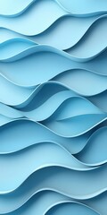 Abstract Blue Wave Design for Modern Architecture