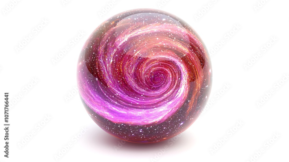 Poster vibrant 3d rendering of a colorful nebula swirling in space, showcasing a stunning cosmic scene with