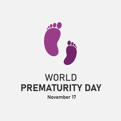 vector graphic of World Prematurity Day good for national World Prematurity Day celebration. flat design. flyer design.flat illustration.