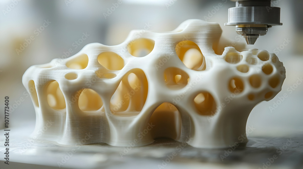 Poster 3d printed object with intricate design