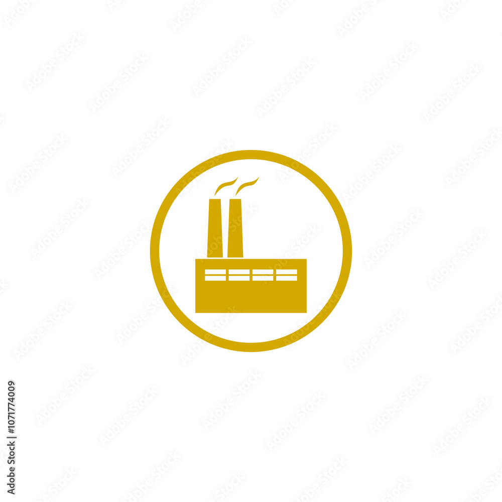Poster factory simple icon isolated on transparent background