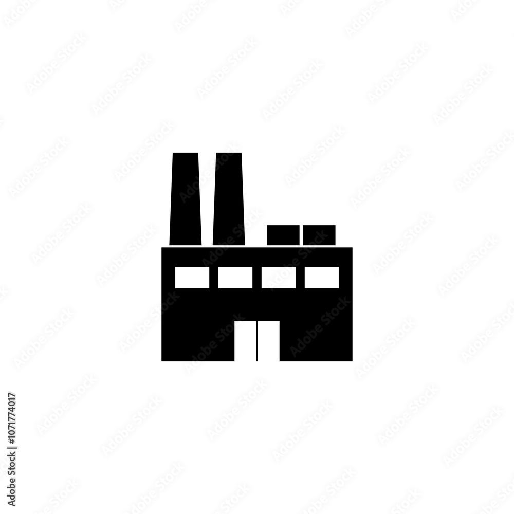 Poster factory simple icon isolated on transparent background