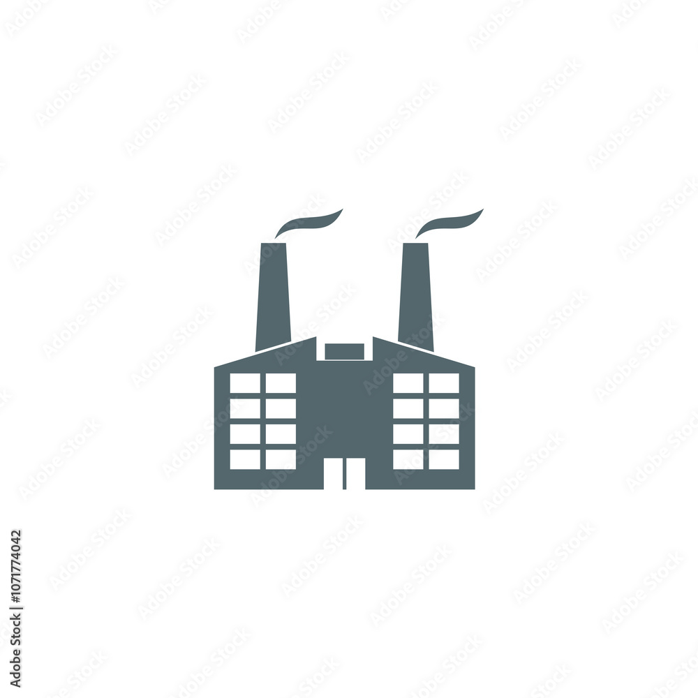 Poster factory simple icon isolated on transparent background