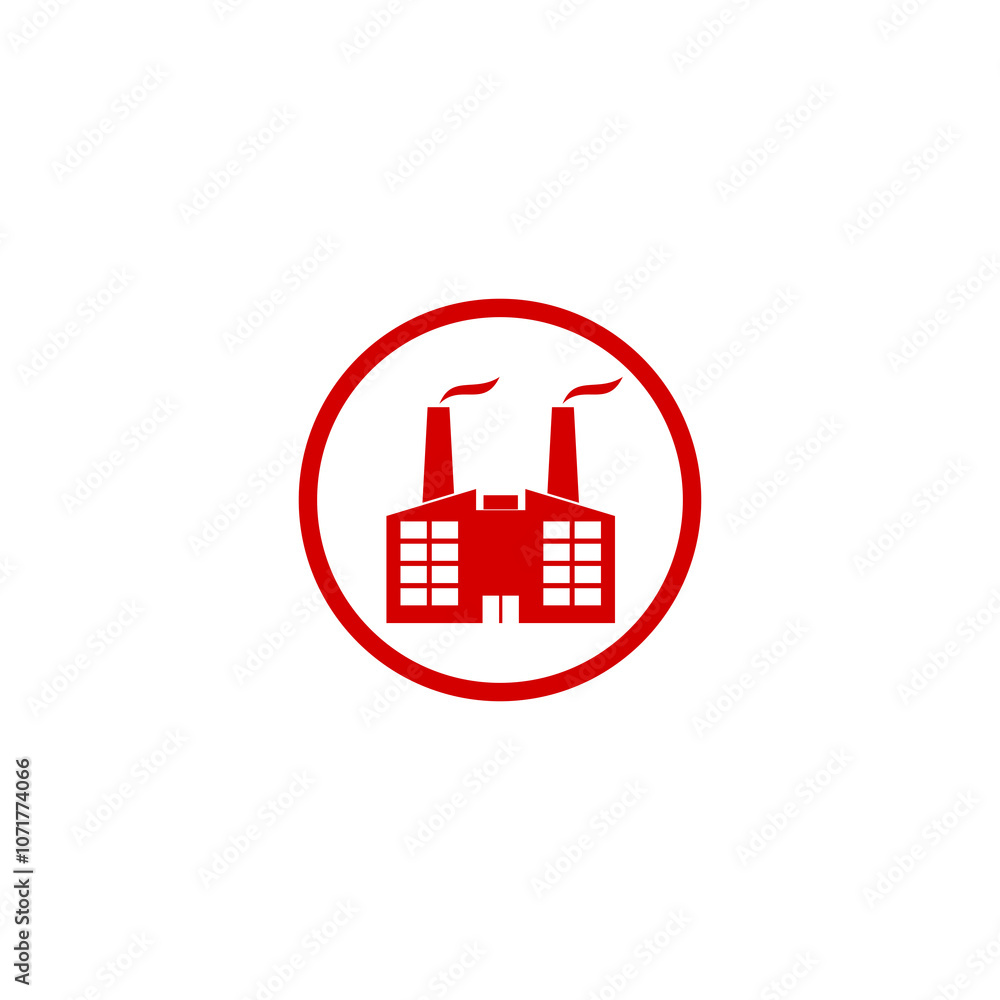 Poster factory simple icon isolated on transparent background