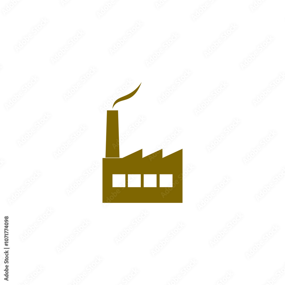 Poster factory simple icon isolated on transparent background