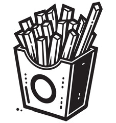 French Fries Vector