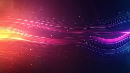 Obraz premium Colorful Abstract Light Waves Background Design