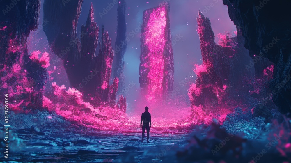 Poster a graphic designer leveraging ai to automatically adjust colors, lighting, and composition in images