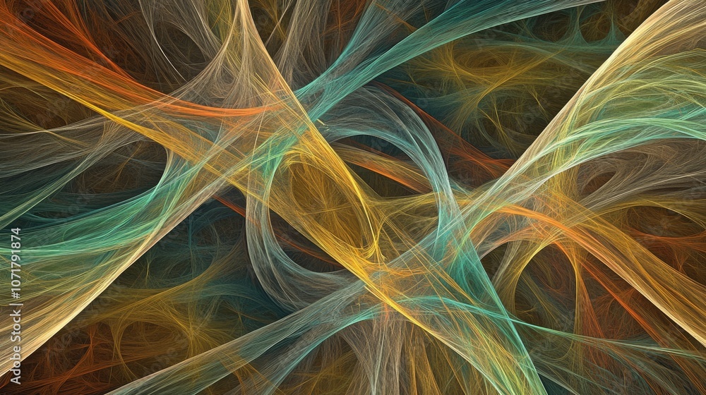Poster abstract colorful lines and patterns in motion
