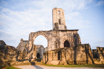 ruins of medieval church in France