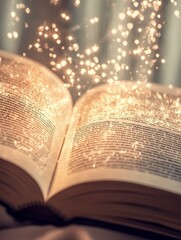 Enchanted Book with Sparkling Pages