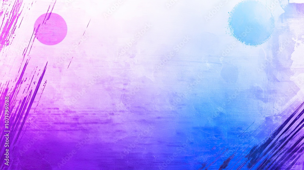 Poster abstract colorful background with brush strokes and circles