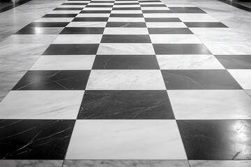 Simple checkerboard, black and white
