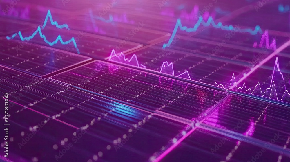 Poster colorful abstract data visualization background