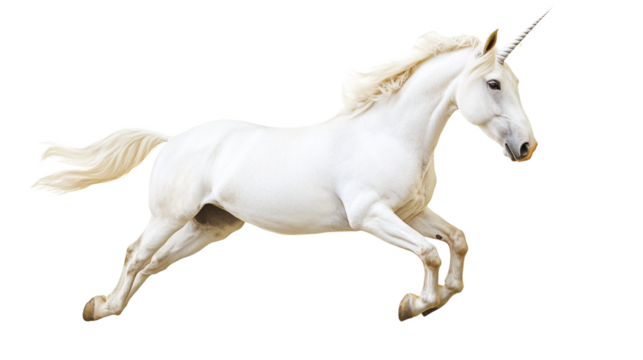 Majestic white unicorn