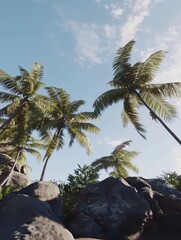 Fototapeta premium Tropical Island Paradise