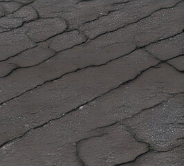 Obraz premium Processed collage of old medieval stone wall texture in daylight. Background for banner, backdrop or texture laying.generative ai 