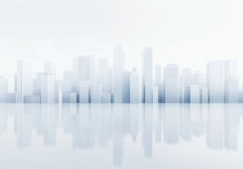 Fototapeta premium Cityscape Reflection.