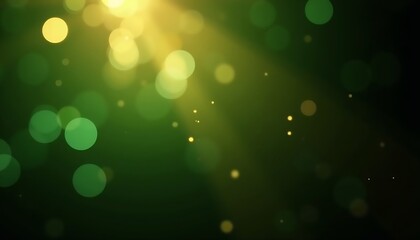Obraz premium abstract Christmas green light bokeh background and wallpaper, Christmas Day concept