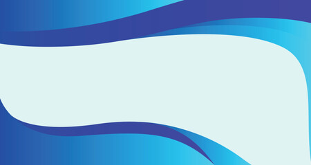 Abstract background with blue themed color for corporate company banner and presentation. modern wave element geometry shapes 
