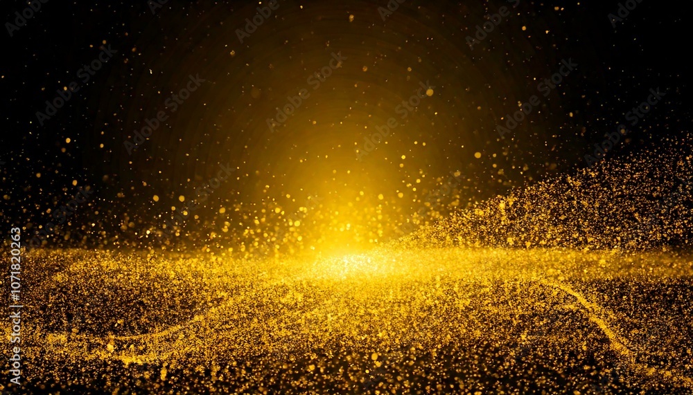 Canvas Prints golden particles background image