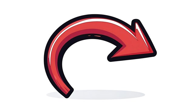 recommend clip art: red arrow upline, Curved red arrow representing growth and progress, red, arrow, curve, direction, growth, progress, success, business
                    