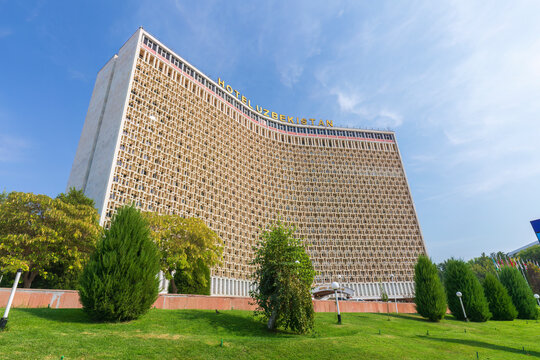 Samarkand, Uzbekistan - October. 10. 2024:Hotel Uzbekistan in Tashkent