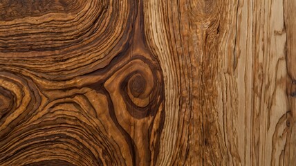 Fototapeta premium Close-up of natural wood grain textures in warm tones, emphasizing unique patterns and organic feel.