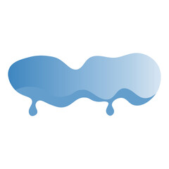 Snow Cap Illustration with Cartoon Design. Isolated on White Background.