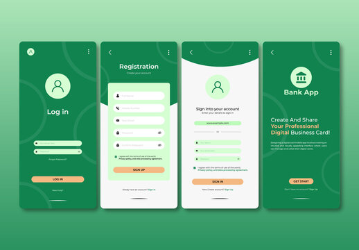 Banking And Transaction App Interface Design Template