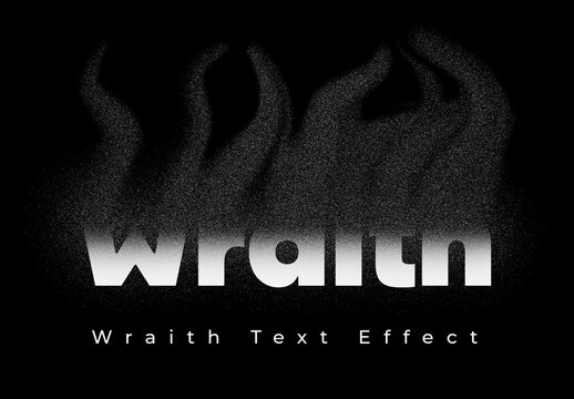 Wraith Text Effect Design Template