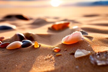 sand grains close up of sand grains showcasing their variety tex