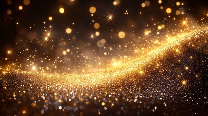 Obraz premium Golden Glitter Background