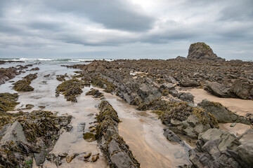 Widemouth bay Cornwall on a November dawn