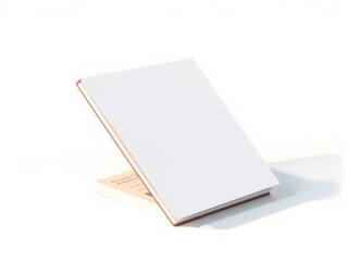 Realistic notebook mockup with blank cover and spread for design projects in educational and creative settings, design, notepad