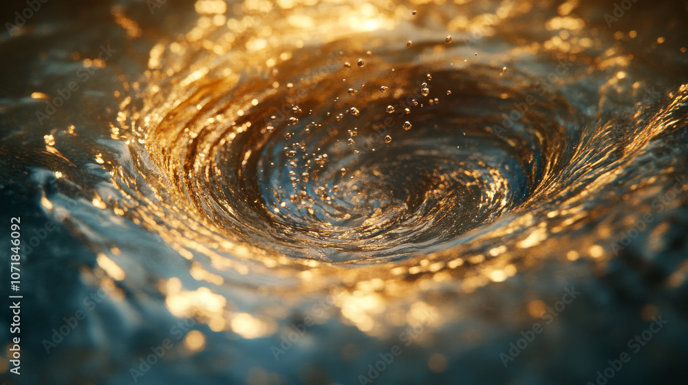Poster a swirling cloud of dust particles creates a mesmerizing vortex. this is an abstract representation 