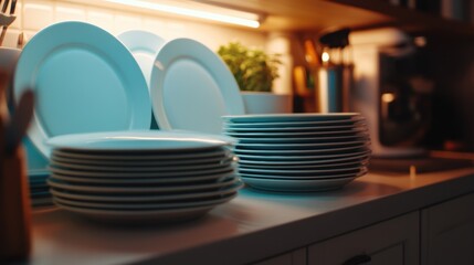 Stacked Plates Kitchen.