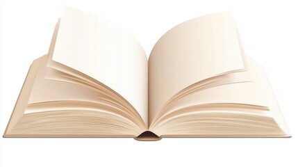 A book is open to a page with a white background