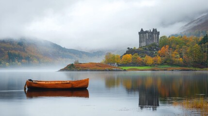 The ancient town is picturesque in autumn