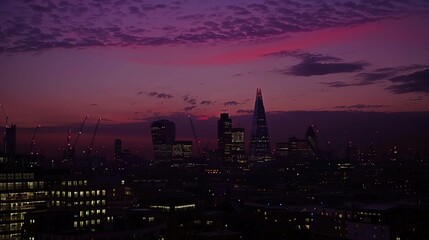 Fototapeta premium City of London at twilight