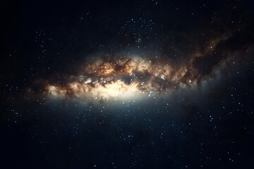 The Milky Way galaxy stretching across the night sky, with millions of stars twinkling brightly