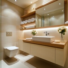 Fototapeta premium Modern Bathroom Interior.