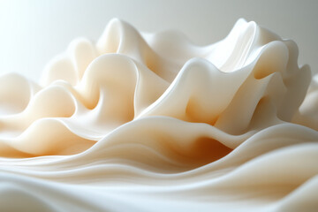 Obraz premium Gentle waves representing sneezes or airflow, capturing the idea of allergies in a subtle, abstract design,