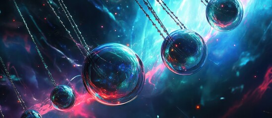 Fototapeta premium Abstract Space Spheres