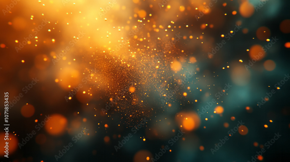 Leinwandbilder macro shot of airborne pollen particles illuminated by sunlight, creating a soft focus effect agains